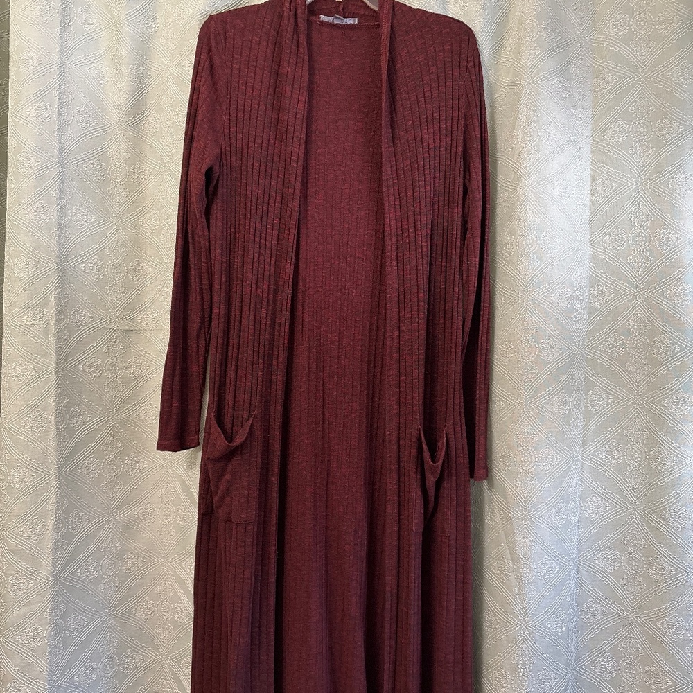 Lisa Rinna Pocket Duster Cardigan